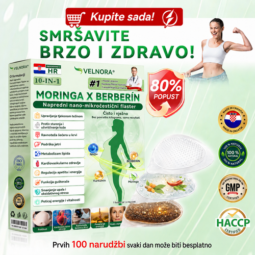 🎉🎁 Službena trgovina | 𝐕𝐄𝐋𝐍𝐎𝐑𝐀® Moringa & Berberin 10-u-1 napredni flaster s nano-mikroiglicama (samo jednom dnevno, primjetne promjene u samo 7 dana)